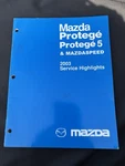 2003 Mazdaspeed Service Highlights Shop Repair Manual. Fixed Price $125.98.