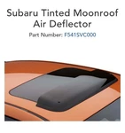 2022-2025 Subaru Wrx Moonroof Air Deflector F541SVC000 Crosstrek Impreza 2024. Fixed Price $110.00.