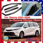 Fits Toyota Sienna 2021-2024 In-channel Vent Window Visors Rain Guard Deflectors. Fixed Price $45.59.