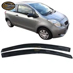 Fits 07-11 Toyota Yaris XP90 Hatchback Window Visors Rain Sun Guard Vent 2PC Set. Fixed Price $28.99.