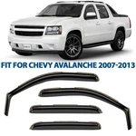 Rain Guards Vent Visors Shade For 2007-2013 Chevrolet (chevy) Avalanche. Fixed Price $73.49.