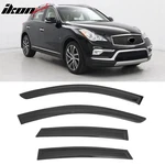 Fits 14-17 Infiniti QX50& 08-12 EX35 4PCS Window Visors Smoke Acrylic Rain Shade. Fixed Price $27.66.