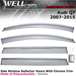 Wellvisors For Audi Q7 07-15 Window Deflectors Rain Guards Chrome Trim. Fixed Price $121.99.