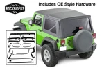 Complete Soft Top & Mounting Hardware Kit For 2007-2017 Jeep Wrangler Door. Fixed Price $869.00.