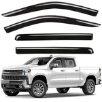 Sun Rain Visors Wind Guards For 2019-2026 Chevrolet (chevy) Silverado Crew Cab. Fixed Price $49.99.