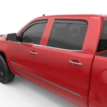 Egr 571675 Fr/rr In-channel Window Visors Black 14-18 Silverado/sierra Ext. Fixed Price $84.40.
