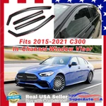Fits 2015-2021 Mercedes C300 In-channel Window Sun Visor Tinted Shade Deflector. Fixed Price $57.95.