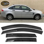 Fits 08-11 Ford Focus Sedan Window Visors Rain Sun Guard Vent 4PC Set. Fixed Price $26.99.