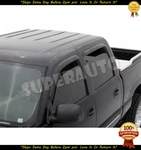 Smoked Window Vent Visors For 07-13 Gmc Sierra 1500-2500-3500 Crewcab 4DR Only. Fixed Price $31.99.
