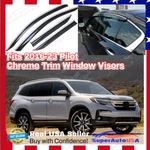 For Honda Pilot 2016-2023 Chrome Trim Window Visor Rain/sun Vent Guard Shade. Fixed Price $49.99.