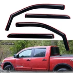 For 2004-2015 Nissan Titan Crew Cab In-channel Vent Window Visor Rain Guards. Fixed Price $46.93.