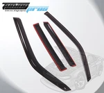 Dark Smoke Rain Visor Deflector 4PCS Out-channel For Mitsubishi Montero 2001-06. Fixed Price $28.57.