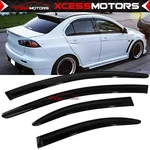 Fits 08-17 Mitsubishi Lancer Side Window Visors Sun Shade Guard 4PCS Set. Fixed Price $26.35.
