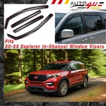Ford Explorer 2020-25 In-channel Vent Window Visors Sun Guard Deflector. Fixed Price $48.99.