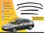 Wind Deflectors Channel For Mazda 3 2004-2012 4D Sedan Sun Visors Rain Guard. Fixed Price $118.10.