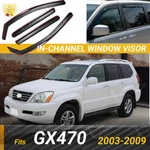 Fits 2003-2009 Lexus GX470 In-channel Window Vent Visor Rain Sun Guard Deflector. Fixed Price $59.98.
