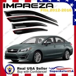 Fit Subaru Impreza 2012-2016 Dark Smoke Window Visor Rain Guard Vent Deflector. Fixed Price $41.99.