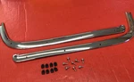 Mustang 1965-66 New Chrome Convertible Boot Molding With Snap Studs & Retainers. Fixed Price $189.95.