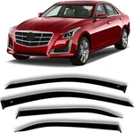 Chrome Trim Window Visors Rain Guards Fit Cadillac Cts 2013-2019 Deflectors. Fixed Price $109.00.