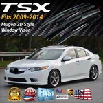 Fits Acura Tsx 2009-2014 Mugen 3D Style Rain Guard Window Visors Door Deflectors. Fixed Price $34.99.