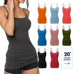 Women's Long Camisole Tank Tops Cotton Basic Plain -3XL. Fixed Price $10.99.