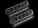 392 Supercharged Hemi Engine Ho Motor Emblem Black Silver For Chrysler Dodge. Fixed Price $17.88.