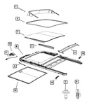 Genuine Mopar Sunroof Wind Deflector 68346651AA. Fixed Price $151.04.