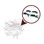Sunroof Curtain Linkage Slider Blind Clips A2118950105 For Mercedes W203 W211. Fixed Price $23.00.
