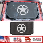 Star Bikini Top Mesh Sun Shade Net Cover Anti-uv For Jeep Wrangler Jl 2018+2/4DR. Fixed Price $43.34.