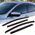 Window Visor Rain Guard 4PCS For Volkswagen Jetta Sedan 2011-2016 Tape-on Smoke. Fixed Price $26.96.