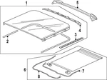 Genuine Honda Sunroof Cover 70800-T90-A32ZB. Fixed Price $289.67.
