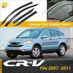 Fits Honda Cr-v 2007-2011 Chrome Trim Window Vent Visor Guard Deflector. Fixed Price $43.99.