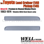 Wellvisors In-channel Window For Toyota Land Cruiser FJ40 1963-74 Vented. Fixed Price $74.99.