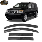 Fits 04-16 Nissan Armada Window Visors Rain Sun Guard Vent Pieces Set. Fixed Price $28.79.