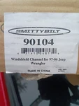 97-06 Jeep Wrangler Windshield Channel Smittybilt New Open Box. Fixed Price $60.00.