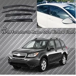 Fits 14-18 Subaru Forester 3D Mugen Style Rain Visor Window Vent Shade Deflector. Fixed Price $34.99.