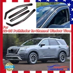 Fits Nissan Pathfinder 22-25 In-channel Rain Sun Guards Snow Vent Window Visors. Fixed Price $55.99.