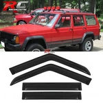 For 1984-2001 Jeep Cherokee Xj Bj 4PCS Window Visors Vent Sun Rain Guard. Fixed Price $27.97.