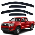 Tape-on Smoke Window Visor Rain Guard For 2005-2015 Toyota Tacoma Access Cab. Fixed Price $42.93.