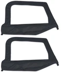 Smittybilt Soft Top Upper Half Door Skins Black Denim 97-06 For Jeep Wrangler. Fixed Price $139.99.
