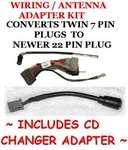 Jeep Grand Cherokee Chrysler Radio Wiring Harness Adapter Old New 7-22PIN+CD. Fixed Price $55.00.