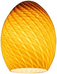 Access Lighting 23123 Amber Ostrich Glass Shade. Fixed Price $49.60.