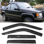 Fits 93-98 Jeep Grand Cherokee Window Visors Rain Sun Guard Vent 4PC Set. Fixed Price $27.62.