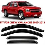 Rain Guards Vent Visors Shade For 2007-2013 Chevrolet (chevy) Avalanche. Fixed Price $62.99.