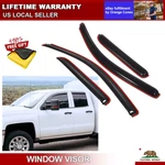 In-channel Window Visor For 2014-2018 Chevy Silverado & Gmc Sierra Extended Cab. Fixed Price $27.98.