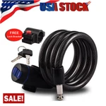 Bike Lock Heavy Duty Cable Anti Theft Bicycle W/key Security Chain Scooter. Fixed Price $11.35.