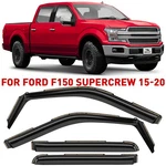 Rain Guards Vent Visors Shade 2015-2020 Ford F-150 Supercrew Shatterproof. Fixed Price $62.99.