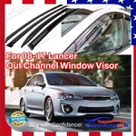 For Mitsubishi Lancer 2008-2017 Jdm Style Window Vent Visors Rain Guards. Fixed Price $29.49.