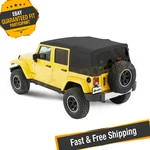Bestop 54823-17 Black Twill Soft For 2007-2018 Jeep Wrangler Jk Unlimited. Fixed Price $1899.99.