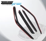 Dark Smoke Rain Visor Deflector 4PCS Inside-mounted Chevy Suburban C1500 92-99. Fixed Price $64.16.